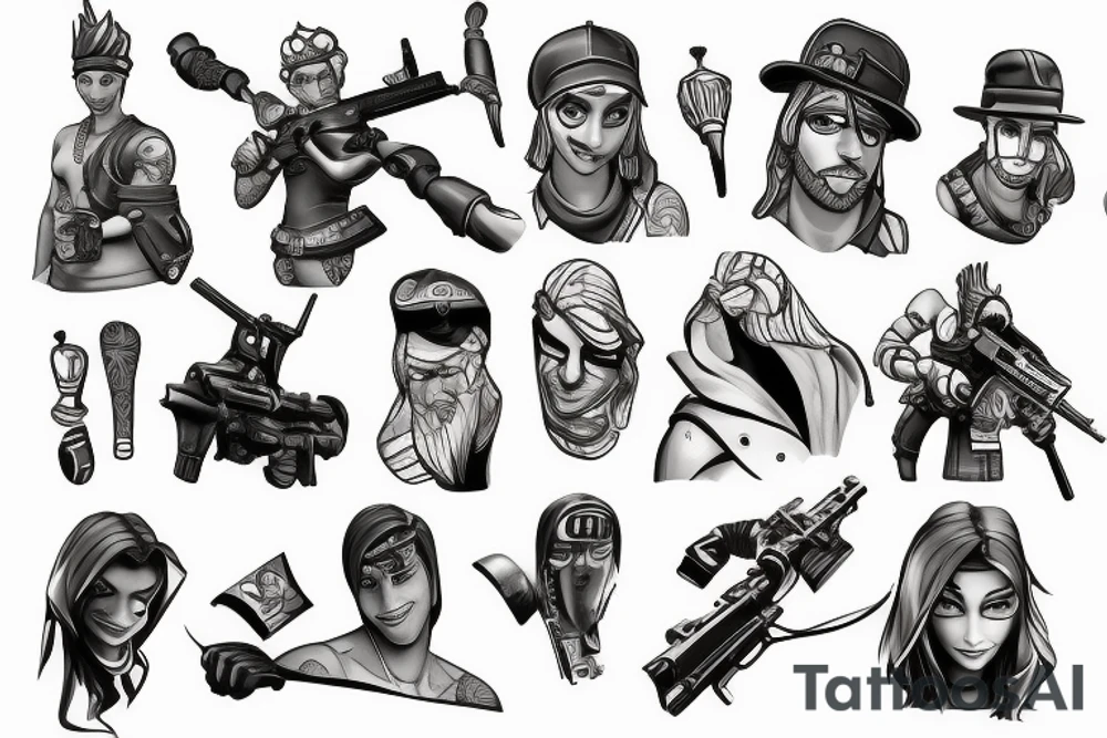 fortnite tatoo tattoo idea