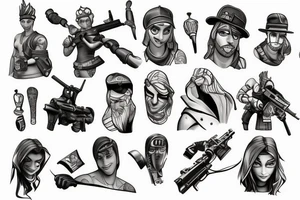 fortnite tatoo tattoo idea