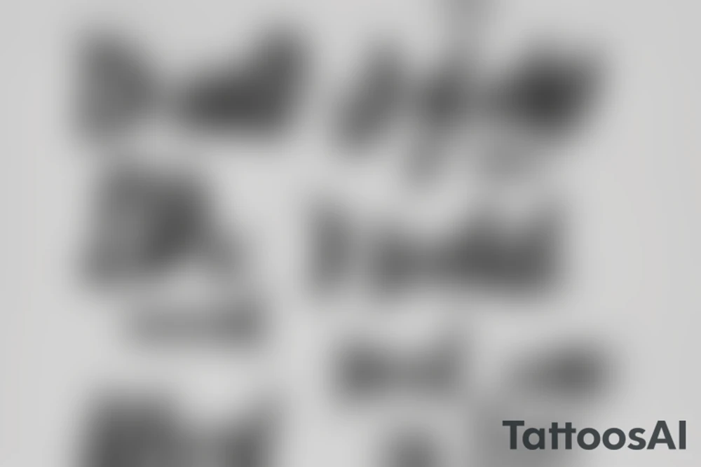 Rest in peace dad, forever In our hearts tattoo idea