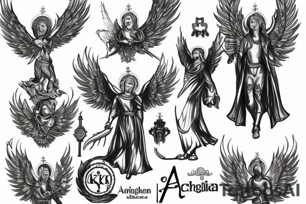 Kyiv, Archangel Michael, founders of Kyiv, chestnut trees, golden gates tattoo idea