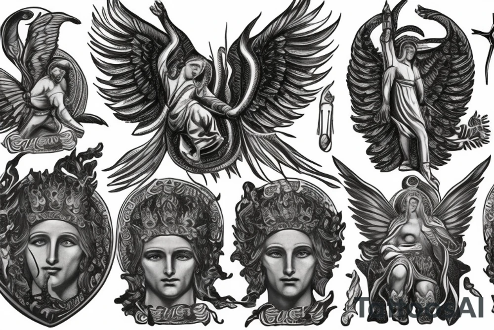 Kyiv, Archangel Michael, founders of Kyiv, chestnut trees, golden gates tattoo idea