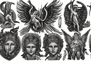 Kyiv, Archangel Michael, founders of Kyiv, chestnut trees, golden gates tattoo idea