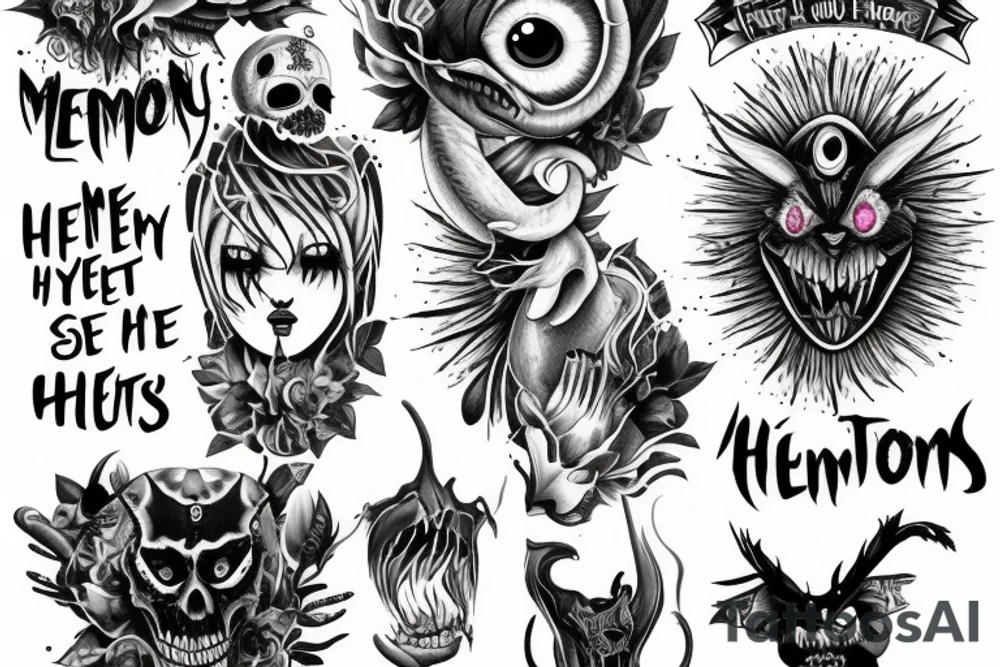 When you feel my heat, look into my eyes
It's where my demons hide
It's where my demons hide
Don't get too close, it's dark inside
It's where my demons hide tattoo idea