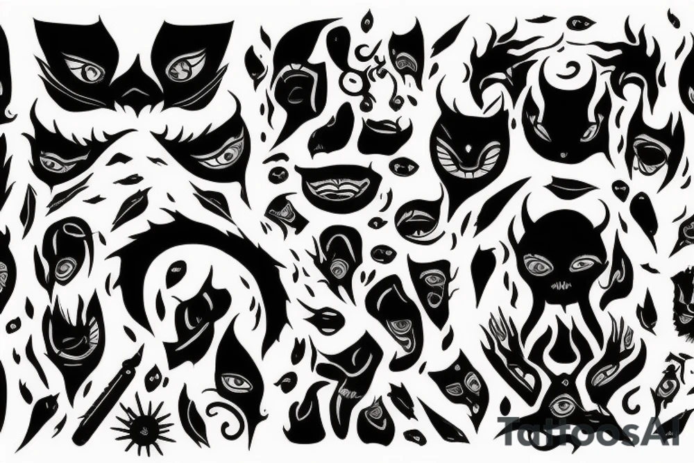 When you feel my heat, look into my eyes
It's where my demons hide
Don't get too close, it's dark inside
It's where my demons hide tattoo idea