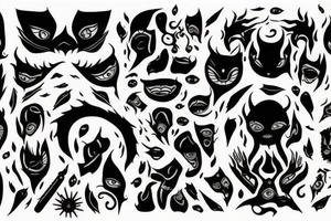 When you feel my heat, look into my eyes
It's where my demons hide
Don't get too close, it's dark inside
It's where my demons hide tattoo idea