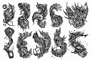 I would like a tattoo for my left arm, minimalist, with intent to show the overcome of an addiction, also overcome anxiety, overcome health problems tattoo idea