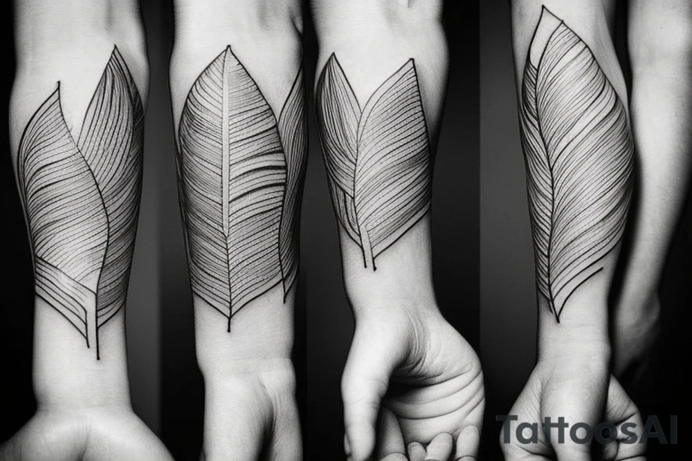 I would like a tattoo for my left forearm, minimalist, simple lines and shapes with intent to show the overcome of an addiction, also overcome anxiety and the overcome of health problems tattoo idea