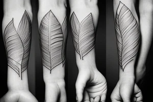 I would like a tattoo for my left forearm, minimalist, simple lines and shapes with intent to show the overcome of an addiction, also overcome anxiety and the overcome of health problems tattoo idea