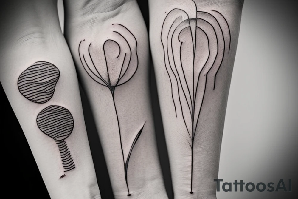 I would like a tattoo for my left forearm, minimalist, simple lines and shapes with intent to show the overcome of an addiction, also overcome anxiety and the overcome of health problems tattoo idea