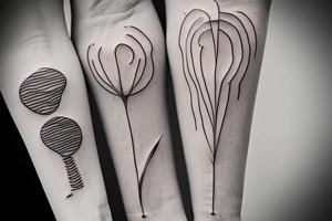I would like a tattoo for my left forearm, minimalist, simple lines and shapes with intent to show the overcome of an addiction, also overcome anxiety and the overcome of health problems tattoo idea
