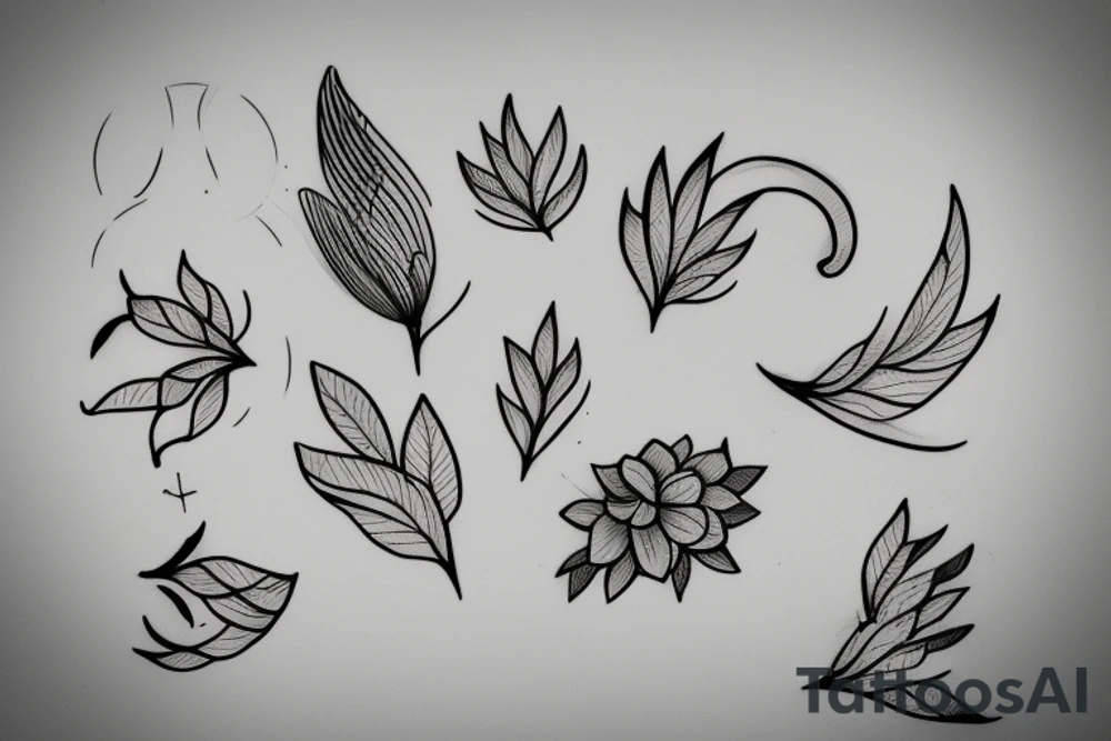 I would like a tattoo for my full left forearm, minimalist, simple lines and shapes with intent to show the overcome of an addiction, also overcome anxiety and the overcome of health problems tattoo idea