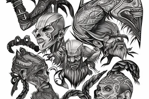 ygdrisil from god of war tattoo idea