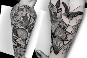 Lunar Moth sitting on Orchid, Music Notes, Filipino Sun, Dove tattoo idea
