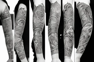 forearm sleeve tattoo idea