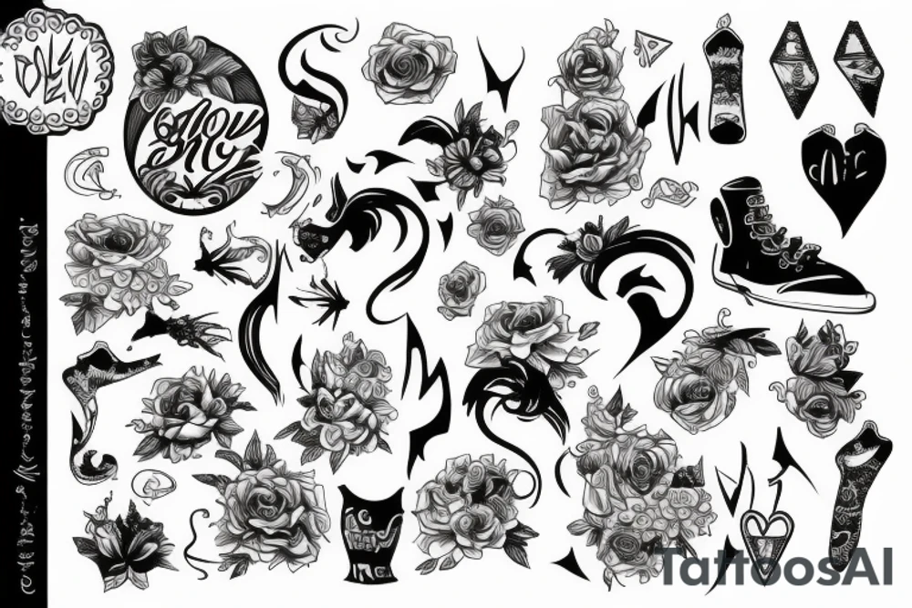 calves tattoo idea