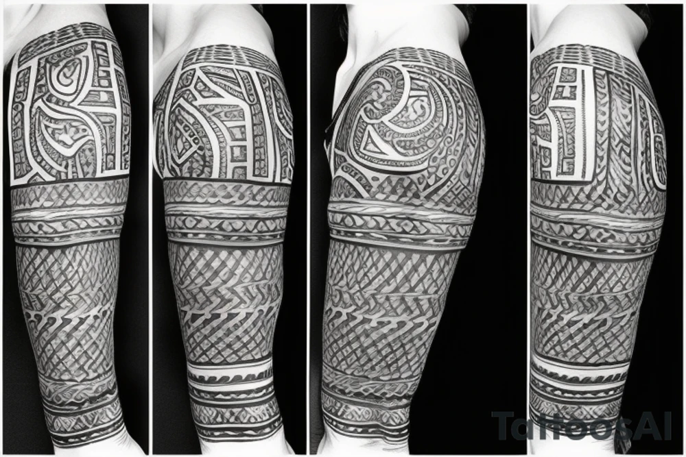 Tribal coverup tattoo idea