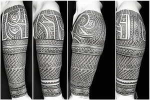 Tribal coverup tattoo idea