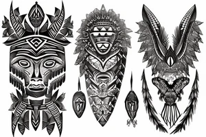 Tribal coverup tattoo idea