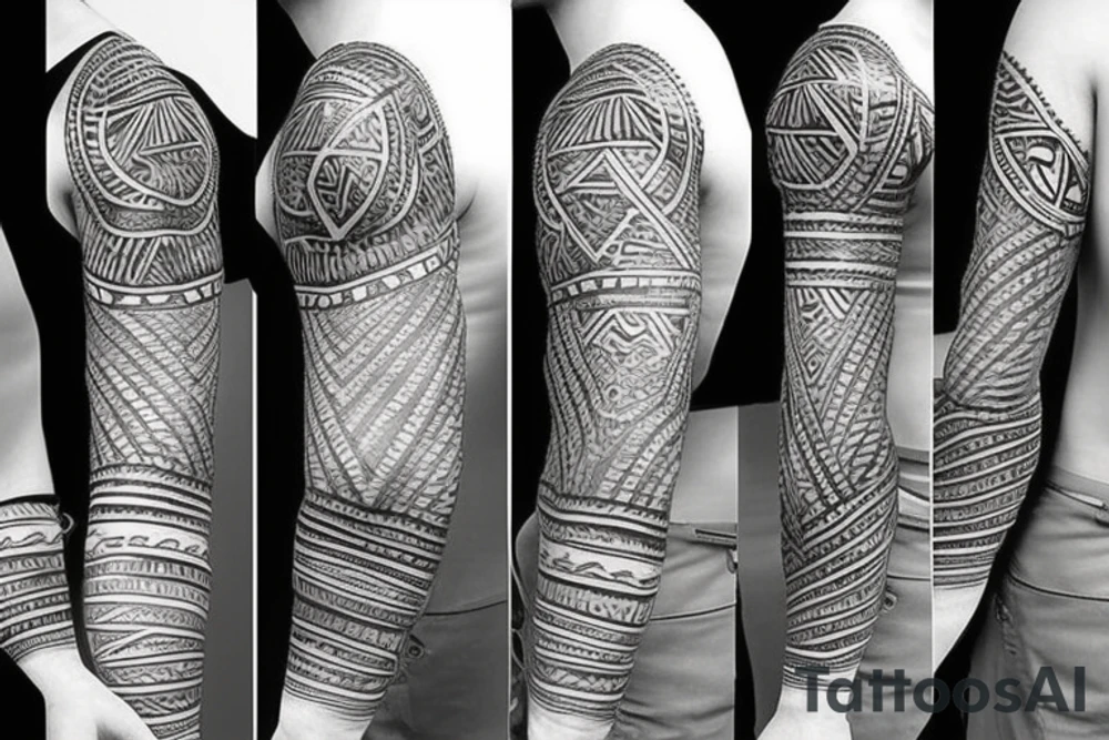 Tribal coverup tattoo idea