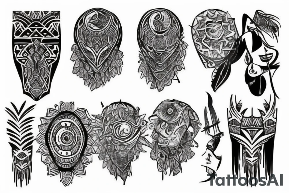 Tribal coverup tattoo idea
