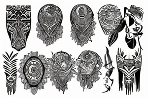 Tribal coverup tattoo idea