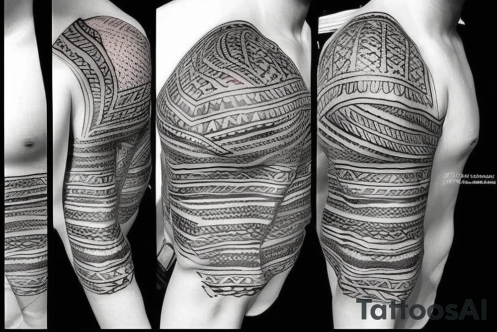 Tribal coverup tattoo idea