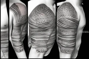 Tribal coverup tattoo idea