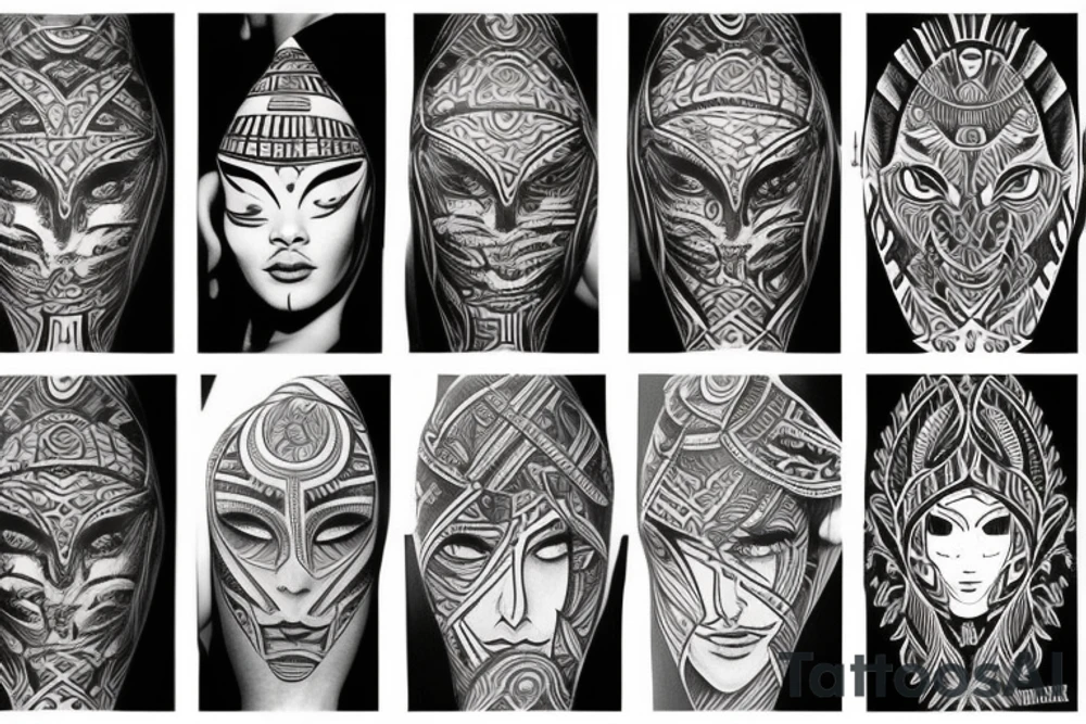 Tribal coverup tattoo idea