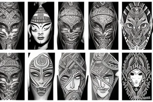 Tribal coverup tattoo idea