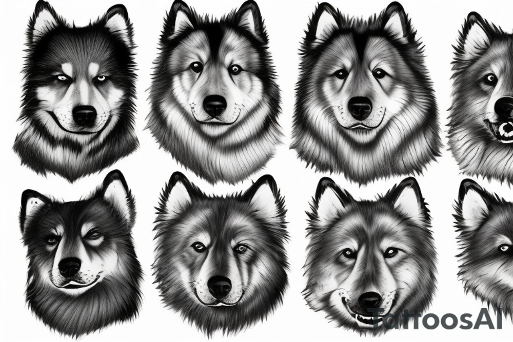 finnish lapphund tattoo idea