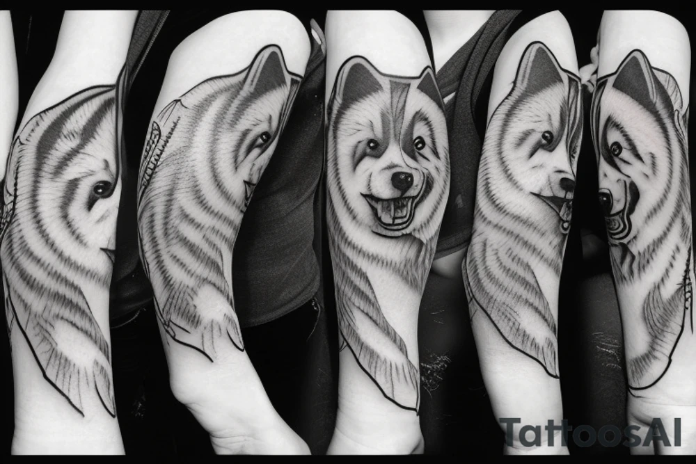 finnish lapphund tattoo idea