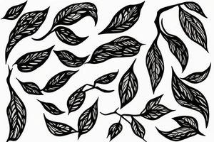 vine hanging over a door tattoo idea