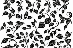 vine hanging over a door tattoo idea