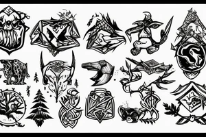 runescape, forest tattoo idea