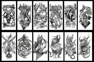 runescape, forest tattoo idea