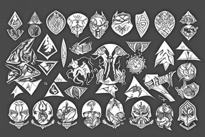 runescape, forest tattoo idea