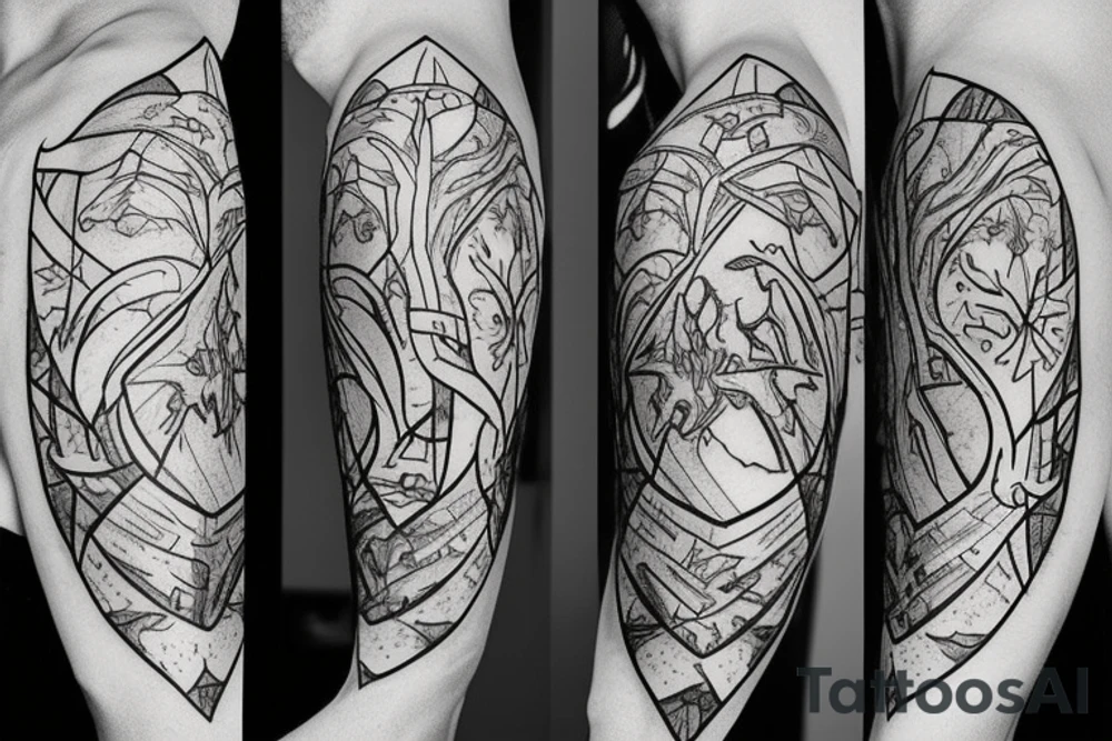 runescape, forest tattoo idea