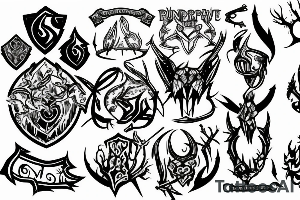 runescape, forest tattoo idea