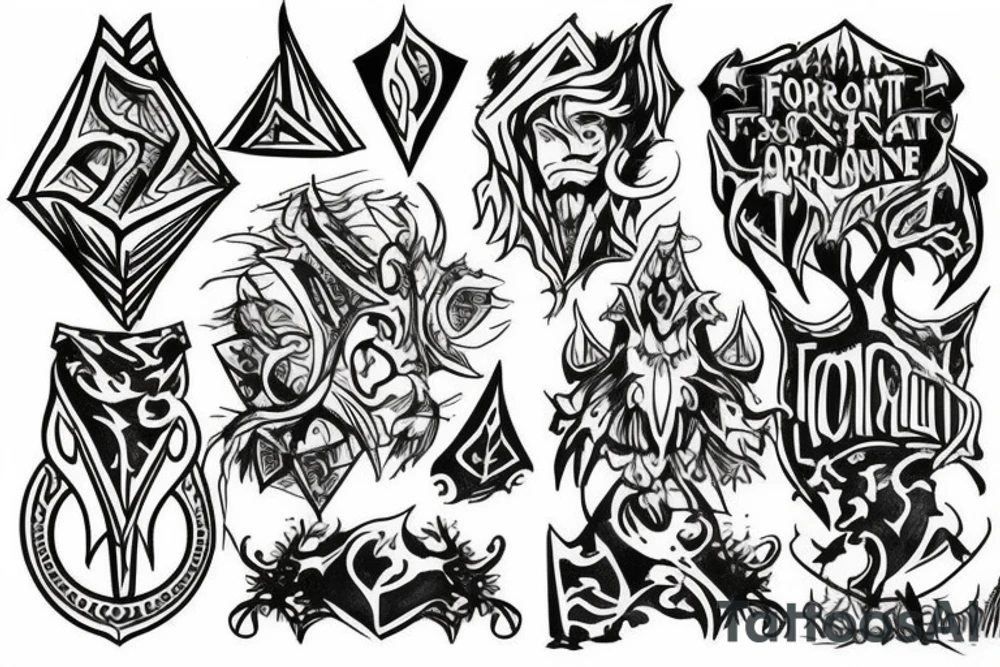runescape, forest tattoo idea