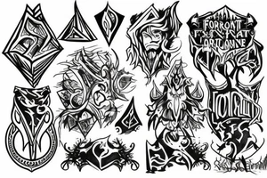 runescape, forest tattoo idea