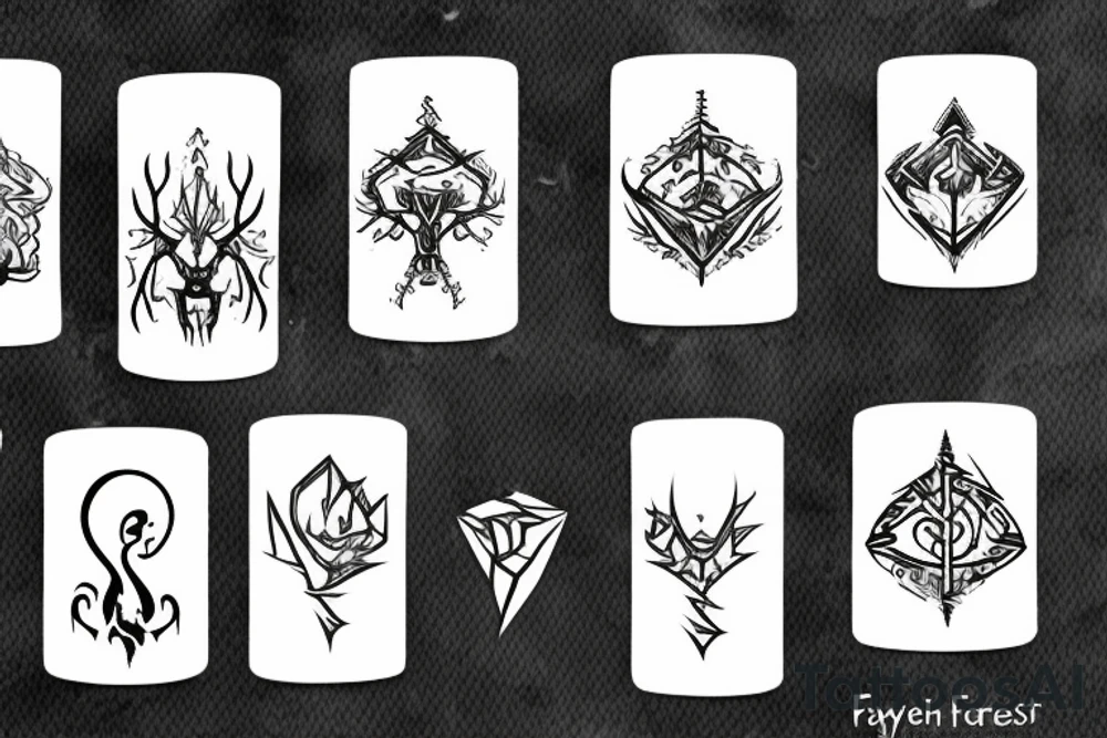 runescape, forest tattoo idea