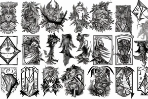 runescape, forest, witch tattoo idea