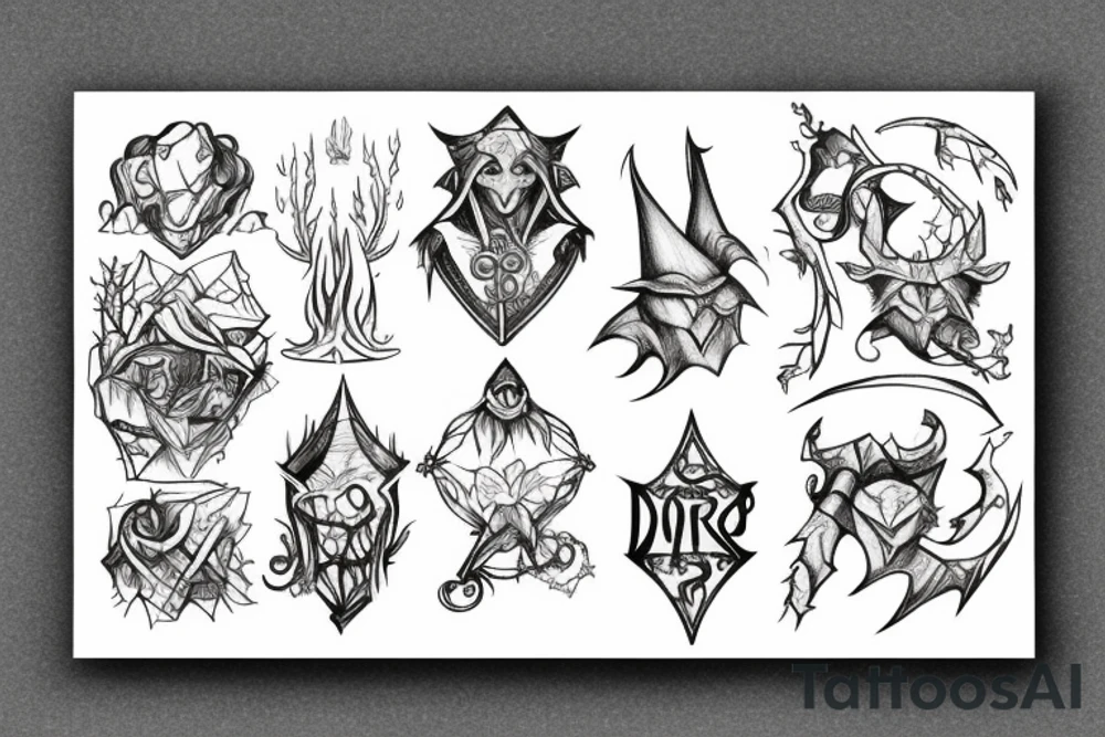 runescape, forest, witch tattoo idea