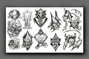 runescape, forest, witch tattoo idea