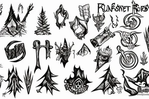 runescape, forest, witch tattoo idea
