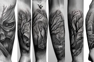 runescape, forest, witch tattoo idea