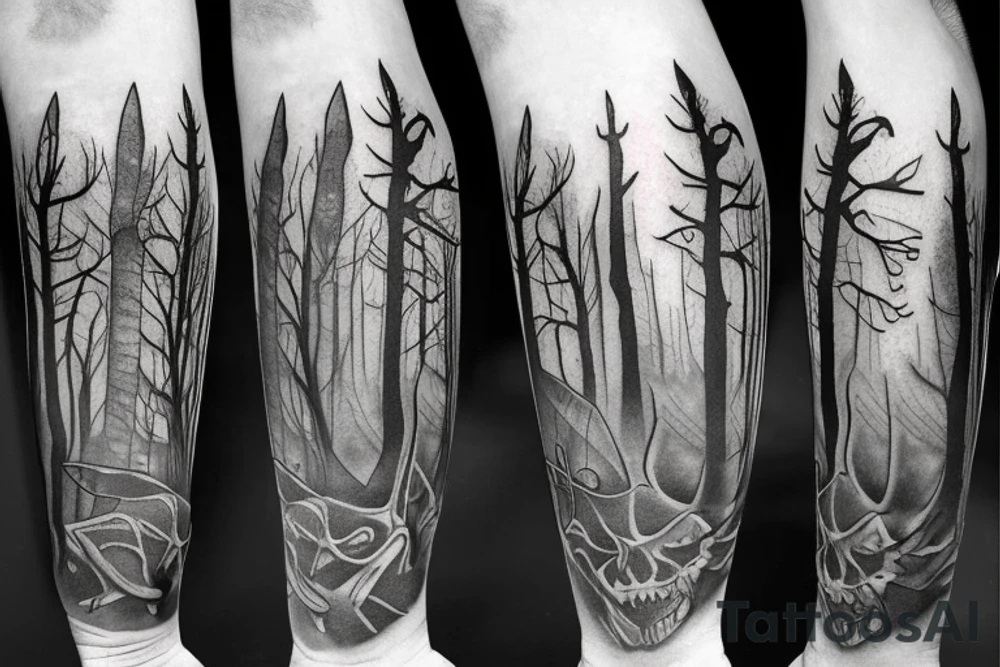 runescape, forest, witch tattoo idea
