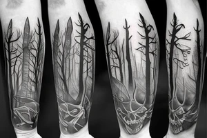 runescape, forest, witch tattoo idea