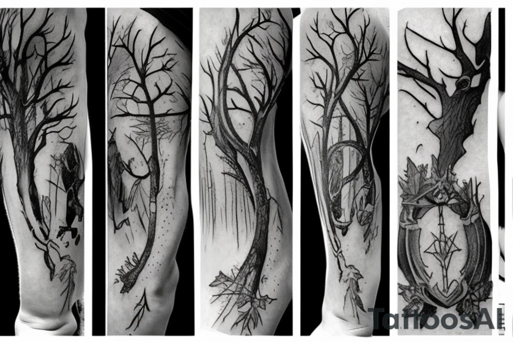 runescape, forest, witch tattoo idea