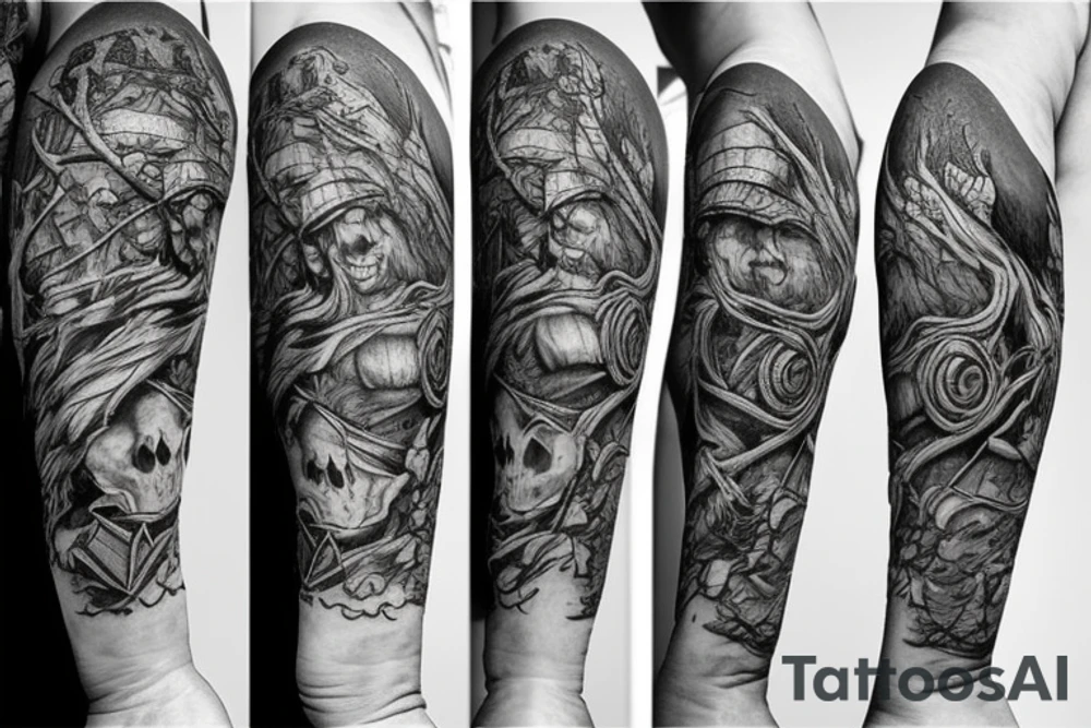 runescape, forest, witch tattoo idea